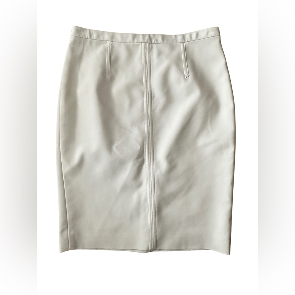Ann Taylor White Boned A-Line Skirt
